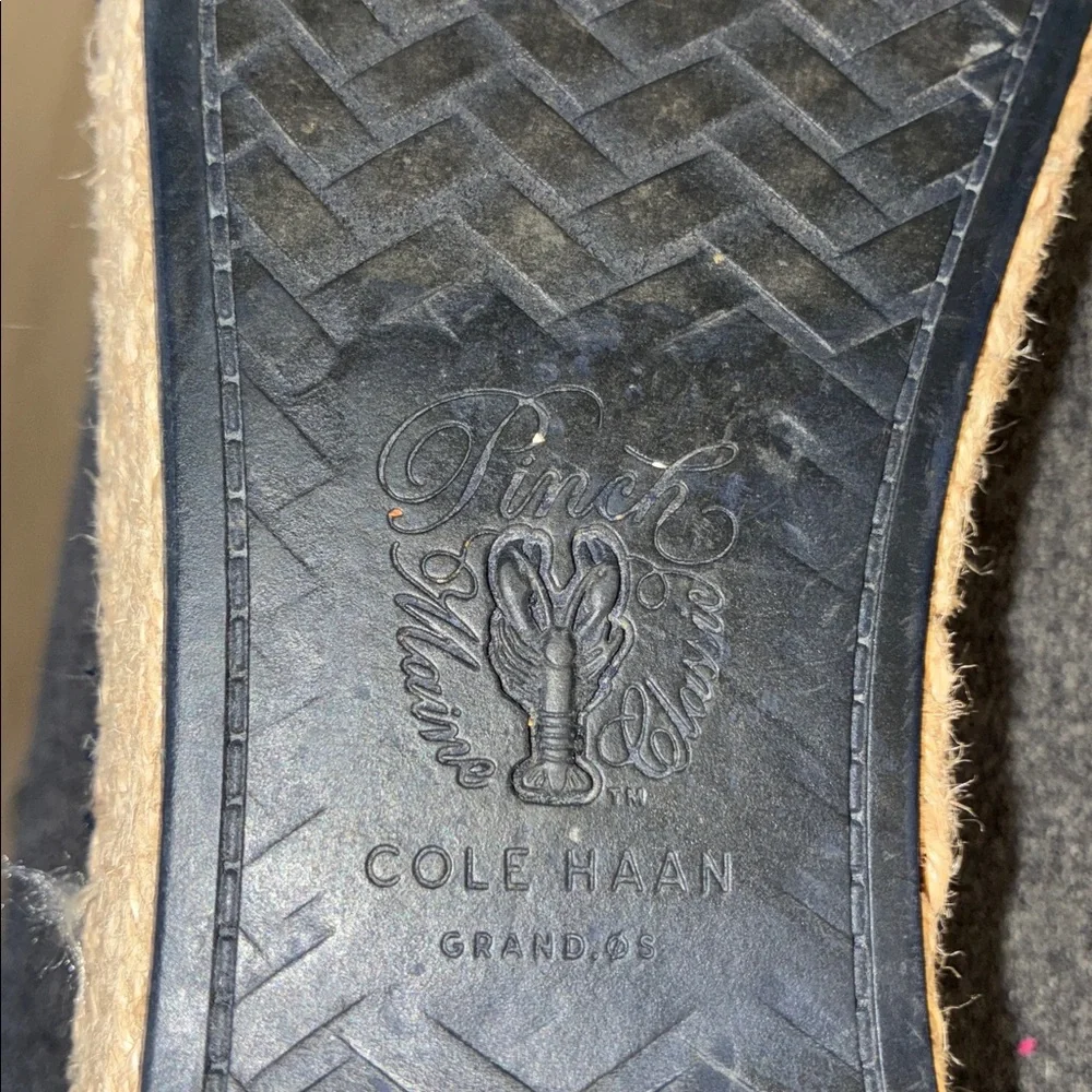 Cole Haan Navy Knit Espadrille Shoes